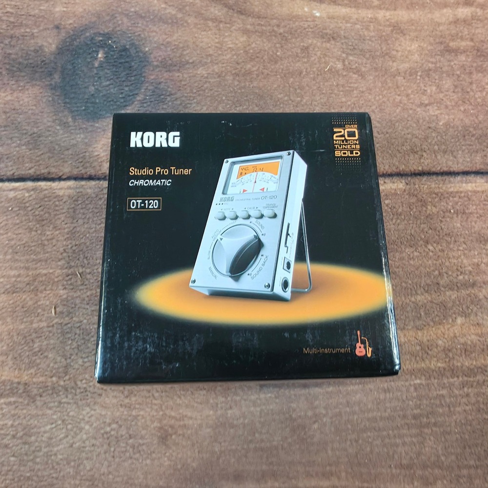 Korg OT-120 Orchestral Chromatic Tuner OS Silver New Studio Pro VU Meter